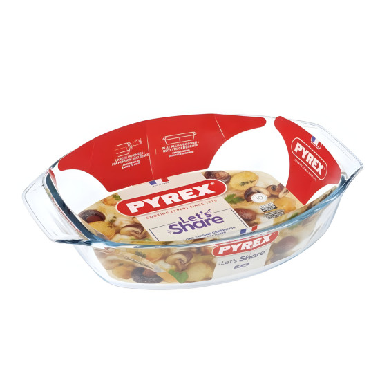 Pyrex Oval Glass Baking Dish Set 2 Pcs